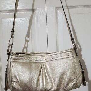 Champagne Metallic Hue B Makowsky Purse NWT
